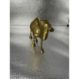 Brass Camel Figurine Statue Decor‎ Vintage Style Made in India